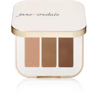Jane Iredale PUREPRESSED EYE SHADOWS TRIPLE triple eye shadow - color triple cognac