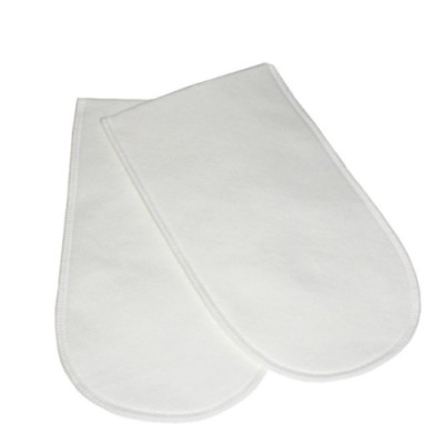 Two-piece paraffin gloves.