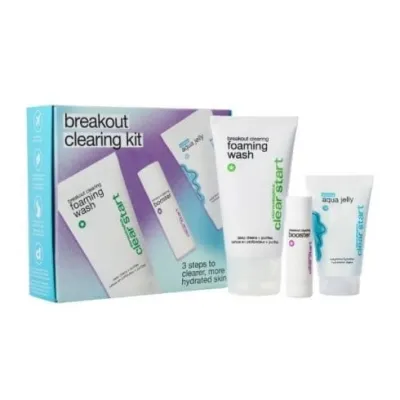 Dermatology BREAKOUT CLEARING KIT cleaning and moisturizing kit from Clear Start line 75 ml + 10 ml + 25 ml